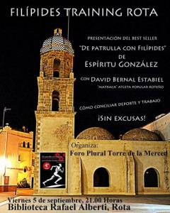 presentacion en rota-de patrulla con Filipides-cartel