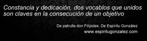 Espiritu gonzalez- constancia y dedicacion